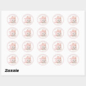 Birthday Girl Personalized Ronde Sticker (Vel)