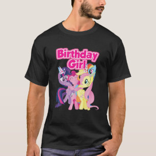 Birthday Girl Pony Horse Unicorn voor prinses Kind T-shirt