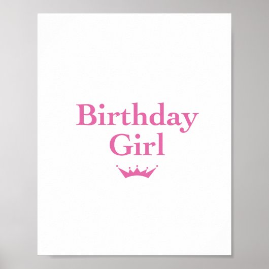 Birthday Girl Poster (Voorkant)