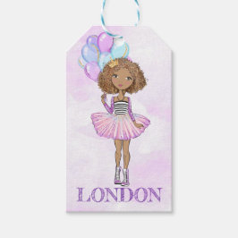 Birthday Girl Princess African American Lavender Cadeaulabel