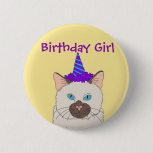 Birthday Girl Ronde Button 5,7 Cm