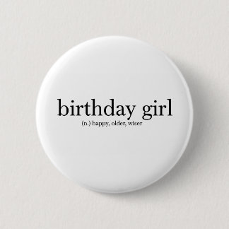 Birthday Girl Ronde Button 5,7 Cm