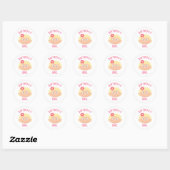 Birthday Girl Ronde Sticker (Vel)