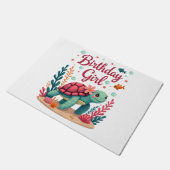 Birthday Girl Sea Turtle Theme Birthday Party Ocea Deurmat (Schuin)