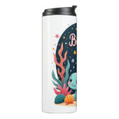 Birthday Girl Sea Turtle Theme Birthday Party Ocea Thermosbeker (Gedraaid links)