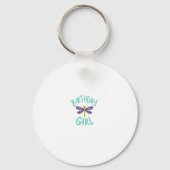 Birthday girl shirt Dragonfly birthday party tee s Sleutelhanger (Voorkant)