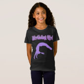 "Birthday Girl" Sparkly Gymnast T-Shirt (Voorkant volledig)
