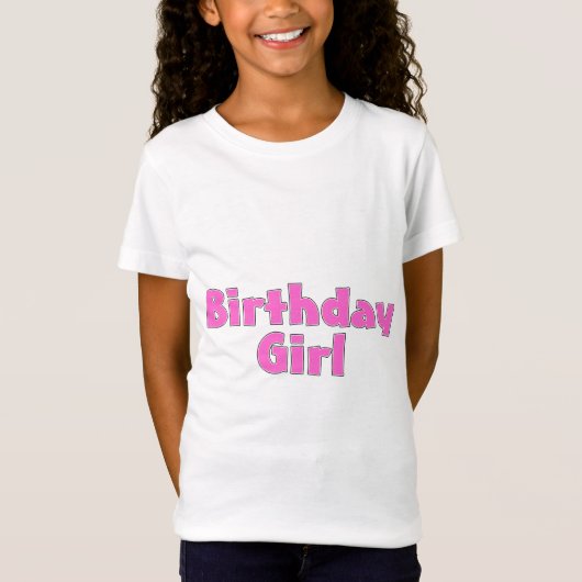 Birthday Girl T-shirt (Voorkant)
