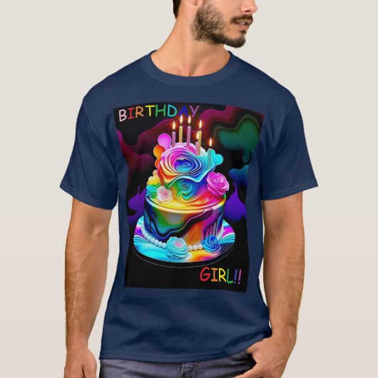 Birthday Girl T-shirt (Voorkant)