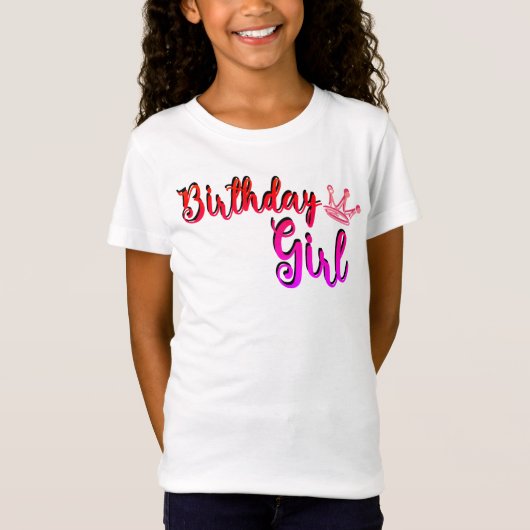 Birthday girl t-shirt (Voorkant)