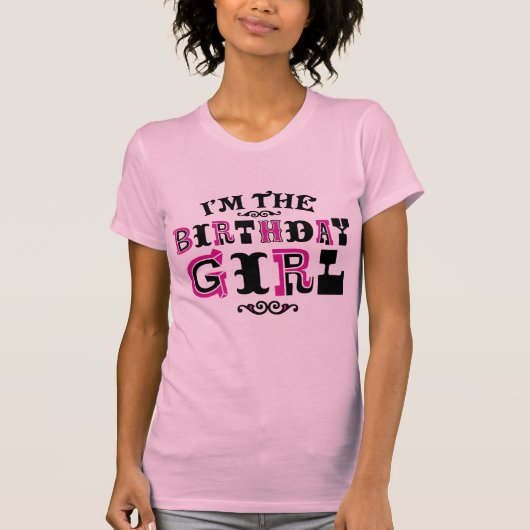 Birthday Girl T-shirt (Voorkant)