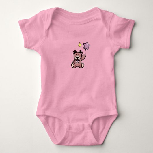 Birthday Girl Teddy Bear Romper (Voorkant)