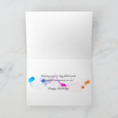 Birthday Girl-tekenbloem Kaart (Binnen)