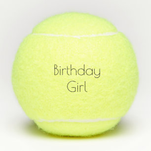 Birthday Girl Tennis BAlls Tennisballen