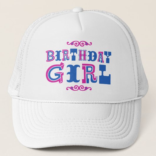Birthday Girl Trucker Pet (Voorkant)