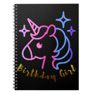 Birthday Girl unicorn unicorn unicorn gift Notitieboek