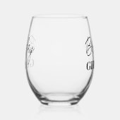 Birthday Girl Wijnglas Zonder Voet (Links)