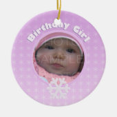 Birthday Girl Winter Onederland ornament (Voorkant)