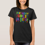 Birthday Girl's Lil Sister Blocks Master Brick Bui T-shirt<br><div class="desc">Verjaardag Meisje's Lil Sister Blocks Master Brick Builder Kinder</div>