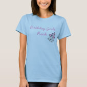 Birthday Girls Rock T-shirt (Voorkant)