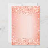 Birthday glitter oranje glitter kaart (Achterkant)