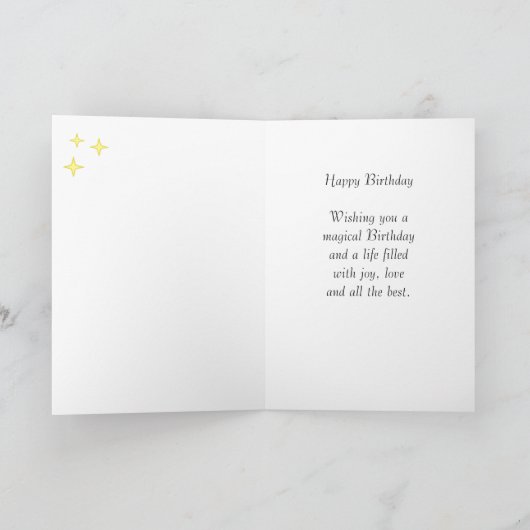 Birthday Gnome met Magic Lamp Kaart (Binnen)