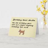 Birthday Goat Haiku - een grappig gedicht voor een Kaart (Gele Bloem)