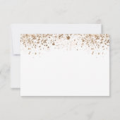 Birthday gold eucalyptus glitter save the date aankondiging (Achterkant)