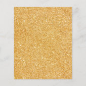 Birthday Gold Glitter White Pumpkin Autumn Budget (Achterkant)