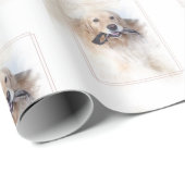 Birthday Golden Retriever Cadeaupapier (Rol Hoek)