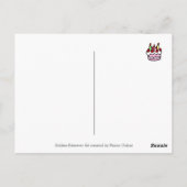 Birthday Golden Retriever Cartoon Briefkaart (Achterkant)