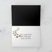 Birthday Golden Retriever met appels Kaart (Binnen)