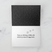 Birthday Golden Retriever op Polka Dots Kaart (Binnen)