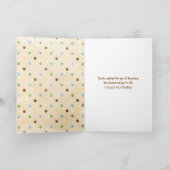 Birthday Golden Retriever with Frog card Kaart (Binnen)