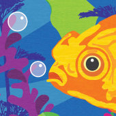 Birthday Goldfish Aquarium Blank Kaart