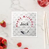 Birthday Golf Ball en Club Servet (Insitu)