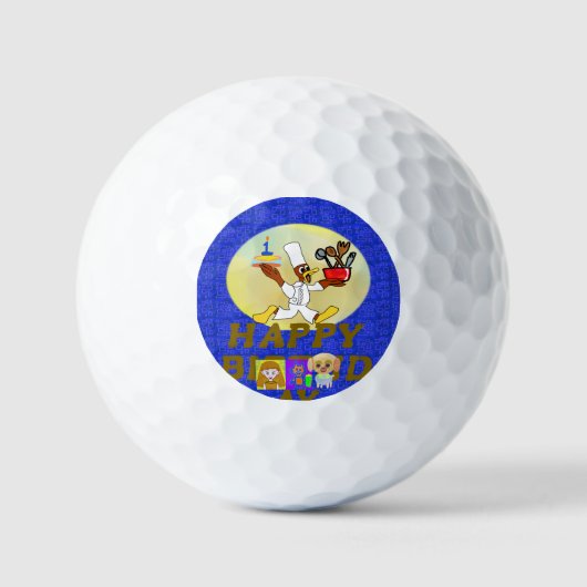 Birthday Golfballen (Voorkant)