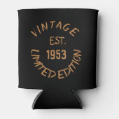 Birthday Golfer 70th Elegant Black Dad Blikjeskoeler (Voorkant)