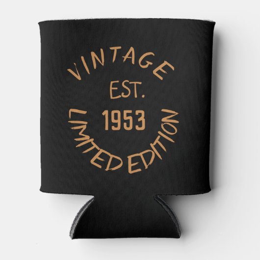 Birthday Golfer 70th Elegant Black Dad Blikjeskoeler (Voorkant)