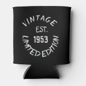 Birthday Golfer 70th Elegant Black Dad Blikjeskoeler (Voorkant)