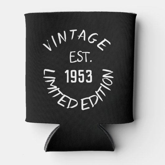 Birthday Golfer 70th Elegant Black Dad Blikjeskoeler (Voorkant)