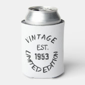 Birthday Golfer 70th Elegant Black Dad Blikjeskoeler (Blikje Voorkant)