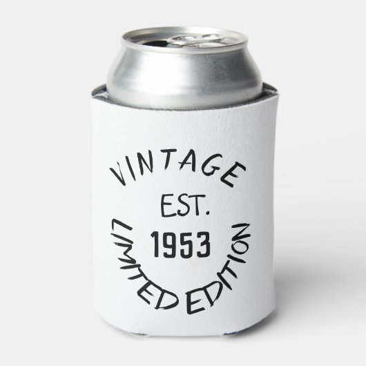 Birthday Golfer 70th Elegant Black Dad Blikjeskoeler (Blikje Voorkant)