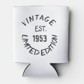 Birthday Golfer 70th Elegant Black Dad Blikjeskoeler (Voorkant)