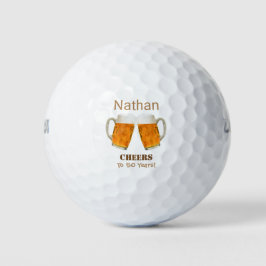 Birthday Golfer Beer Cheers Golfballen