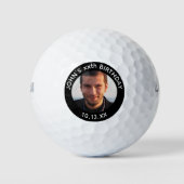 Birthday Golfer Foto Age Golfballen (Voorkant)