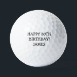 Birthday Golfer Funny 30th happy Dad Humor Golfballen<br><div class="desc">Fijne 30ste verjaardag! Grappig 30ste verjaardagscitaat. Perfect voor zoon,  man. Golfer cadeauidee. Pas het aan met een naam.</div>