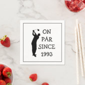 Birthday Golfer Funny 30th happy Dad Par Servet (Insitu)