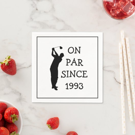 Birthday Golfer Funny 30th happy Dad Par Servet (Insitu)