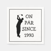 Birthday Golfer Funny 30th happy Dad Par Servet (Voorkant)